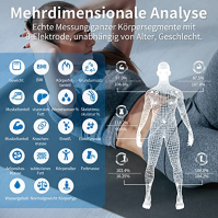 Váhový analyzátor s ručními senzory Lescale P1, tělesný analyzátor s aplikací, váha s měřením tělesného tuku a svalové hmoty, os